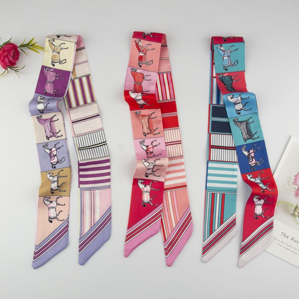 Face Scarf Mask - Nueva Bufanda de Seda Estampada con