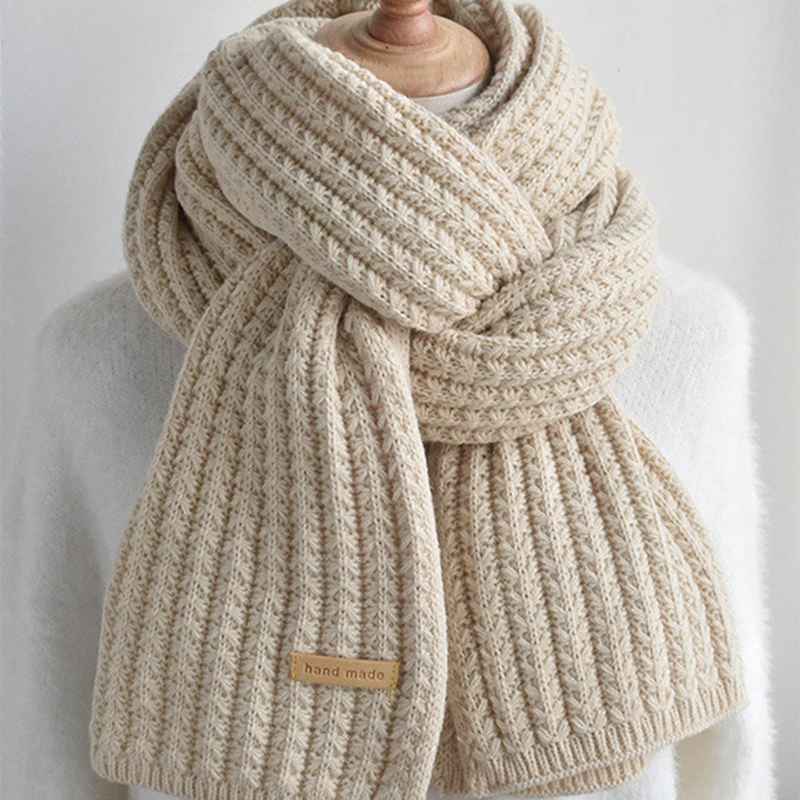 Muffler Men Wool - Bufanda de Cachemira Larga, Elegante, Gruesa