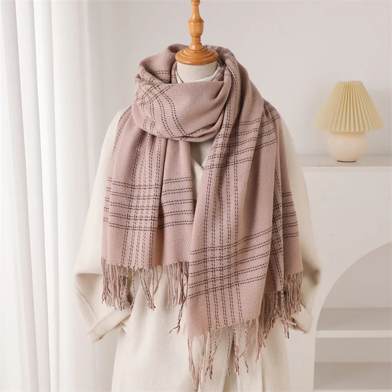 Bufanda de invierno con flecos - Woven Scarf Blanket reseña y precio