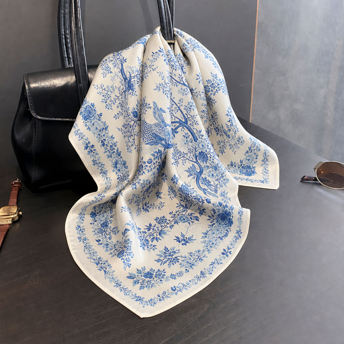 Pañuelo de seda 100% auténtica - Scarf Silk Square reseña y precio