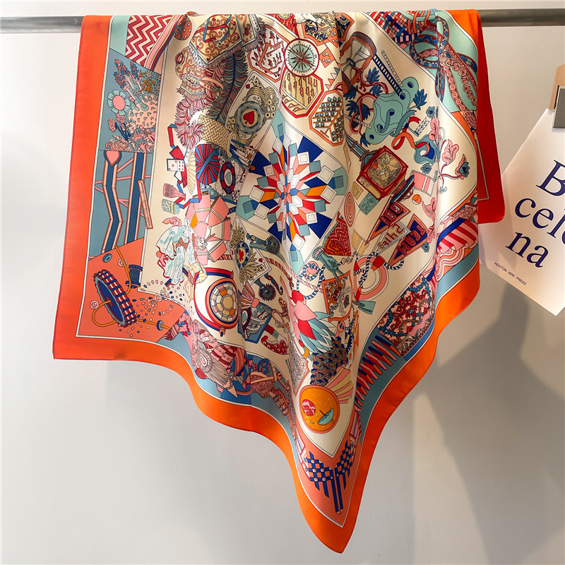 Pañuelo de Seda Cuadrado con E - Scarf Silk Square reseña y precio