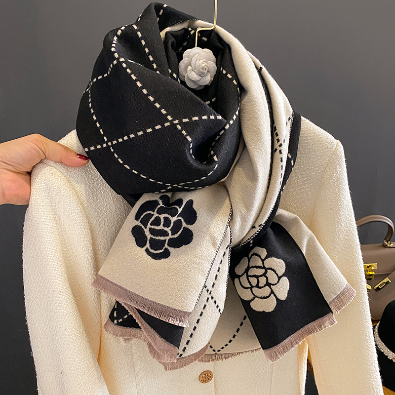 Bufanda de invierno para mujer - Woven Scarf Blanket reseña y precio