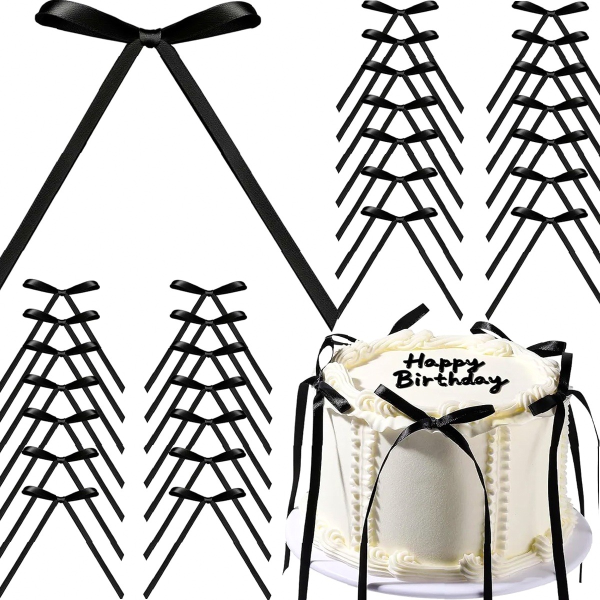 10/20 Piezas Lazos Negros de S - Bow Tie Pre Tied reseña y precio