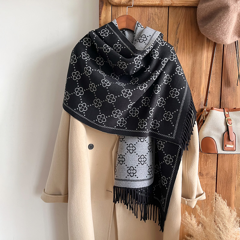 Marcas Jacquard diseño inviern - Woven Scarf Blanket reseña y precio